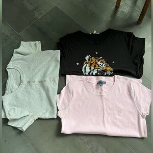 🔥Bundle of 3 T-Shirts, Express, Ralph Lauren, Uniqlo! S-M